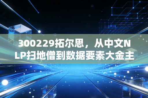 300229拓尔思,从中文NLP扫地僧到数据要素大金主,这只AI老将还能打吗?
