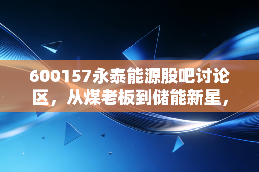 600157永泰能源股吧讨论区,从煤老板到储能新星,散户们的爱恨情仇与未来赌注