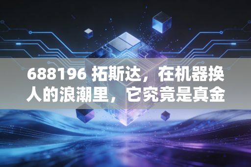 688196 拓斯达，在机器换人的浪潮里，它究竟是真金白银还是镀黄铜的摆设？