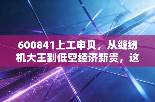 600841上工申贝，从缝纫机大王到低空经济新贵，这只老牌国企的转型之路能走多远？