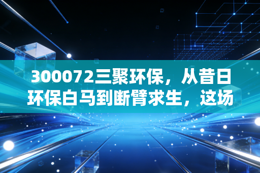 300072三聚环保，从昔日环保白马到断臂求生，这场翻身仗还要熬多久？