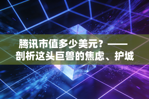 腾讯市值多少美元？—— 剖析这头巨兽的焦虑、护城河与重生
