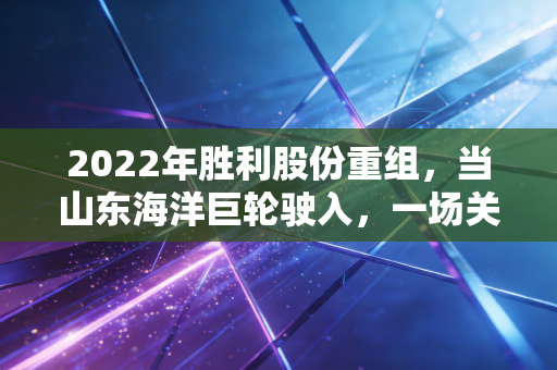 2022年胜利股份重组，当山东海洋巨轮驶入，一场关于稳健与成长的资本博弈