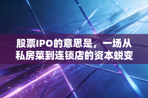 股票IPO的意思是，一场从私房菜到连锁店的资本蜕变之旅