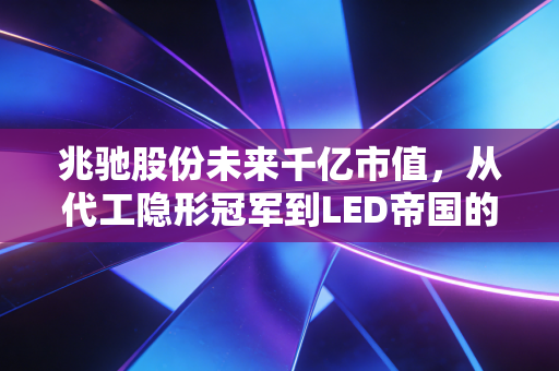 兆驰股份未来千亿市值,从代工隐形冠军到LED帝国的蜕变之路