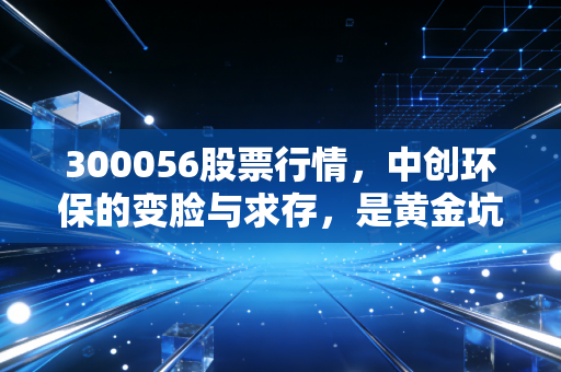 300056股票行情，中创环保的变脸与求存，是黄金坑还是接盘侠？