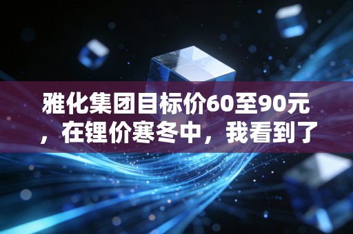雅化集团目标价60至90元，在锂价寒冬中，我看到了春暖花开的信号