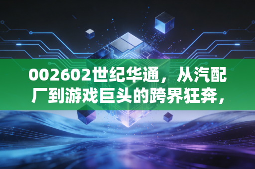 002602世纪华通，从汽配厂到游戏巨头的跨界狂奔，AI算力能否成为第二增长极？