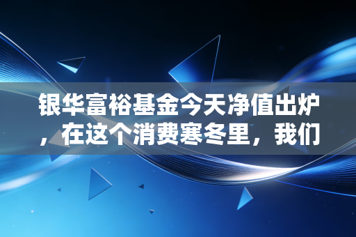 银华富裕基金今天净值出炉,在这个消费寒冬里,我们还要坚守多久?