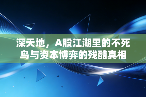 深天地,A股江湖里的不死鸟与资本博弈的残酷真相