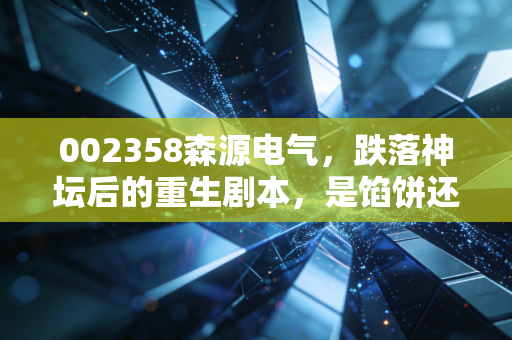 002358森源电气，跌落神坛后的重生剧本，是馅饼还是陷阱？
