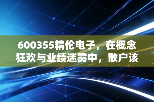 600355精伦电子，在概念狂欢与业绩迷雾中，散户该何去何从？