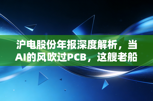 沪电股份年报深度解析，当AI的风吹过PCB，这艘老船如何驶向新蓝海？