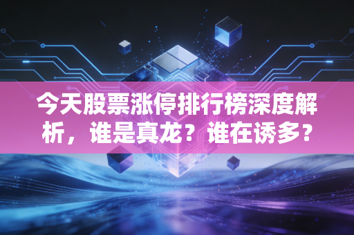 今天股票涨停排行榜深度解析，谁是真龙？谁在诱多？普通散户该如何应对？