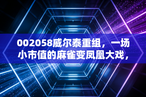 002058威尔泰重组，一场小市值的麻雀变凤凰大戏，是馅饼还是陷阱？
