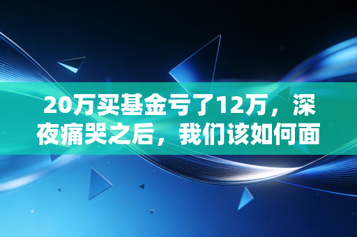 20万买基金亏了12万，深夜痛哭之后，我们该如何面对这惨痛的投资教训？