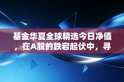 基金华夏全球精选今日净值,在A股的跌宕起伏中,寻找全球资产的稳稳幸福