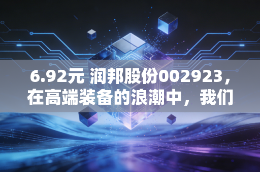6.92元 润邦股份002923，在高端装备的浪潮中，我们该如何审视这家港口巨擘？