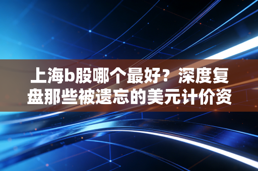 上海b股哪个最好？深度复盘那些被遗忘的美元计价资产，谁才是真正的隐形冠军？
