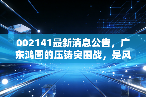 002141最新消息公告，广东鸿图的压铸突围战，是风口上的猪还是硬核科技？