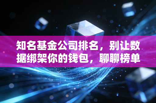 知名基金公司排名,别让数据绑架你的钱包,聊聊榜单背后的投资人性