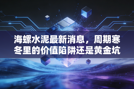 海螺水泥最新消息，周期寒冬里的价值陷阱还是黄金坑？深度解析这只昔日股王的未来