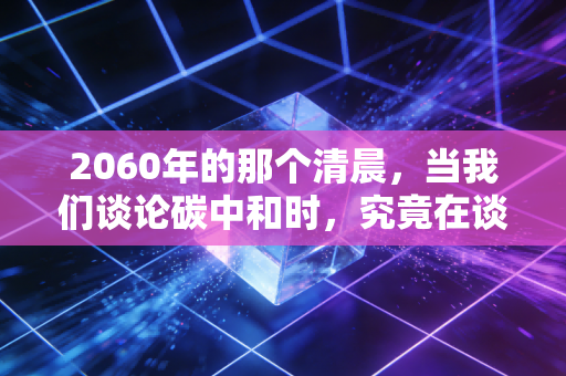 2060年的那个清晨，当我们谈论碳中和时，究竟在谈论谁的财富自由？