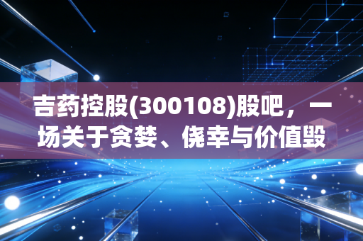 吉药控股(300108)股吧，一场关于贪婪、侥幸与价值毁灭的残酷警示录