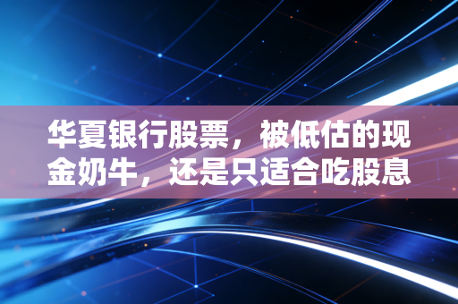 华夏银行股票,被低估的现金奶牛,还是只适合吃股息的防守型资产?
