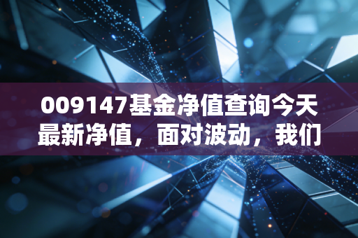 009147基金净值查询今天最新净值,面对波动,我们该如何守住投资的初心?