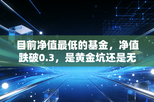 目前净值最低的基金，净值跌破0.3，是黄金坑还是无底洞？别让捡便宜毁了你的钱包