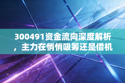 300491资金流向深度解析,主力在悄悄吸筹还是借机出逃?通业科技背后的资金博弈与散户生存之道