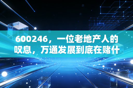600246，一位老地产人的叹息，万通发展到底在赌什么？