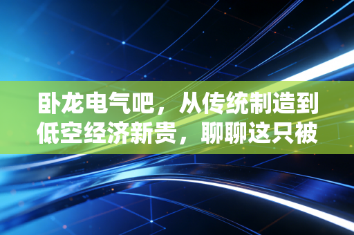 卧龙电气吧，从传统制造到低空经济新贵，聊聊这只被低估的隐形冠军