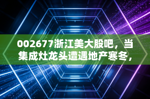 002677浙江美大股吧，当集成灶龙头遭遇地产寒冬，高分红还能否抚慰焦虑的散户？