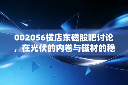 002056横店东磁股吧讨论，在光伏的内卷与磁材的稳健中，散户该如何抉择？