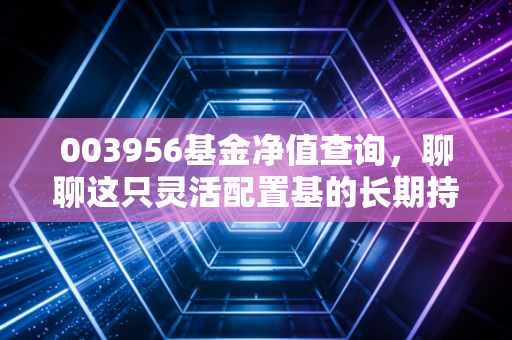 003956基金净值查询,聊聊这只灵活配置基的长期持有之道