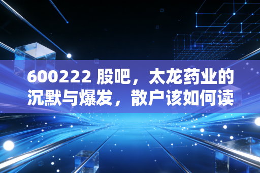 600222 股吧,太龙药业的沉默与爆发,散户该如何读懂这一份医药股的K线?