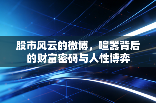 股市风云的微博，喧嚣背后的财富密码与人性博弈