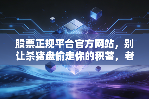 股票正规平台官方网站,别让杀猪盘偷走你的积蓄,老股民教你如何避坑