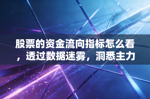 股票的资金流向指标怎么看，透过数据迷雾，洞悉主力资金的真实意图