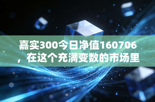 嘉实300今日净值160706，在这个充满变数的市场里，普通人如何守住财富的定海神针？
