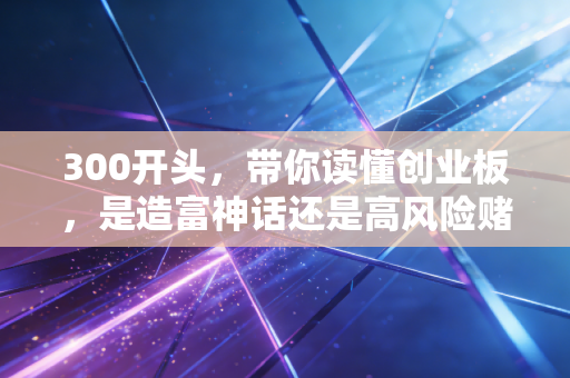 300开头，带你读懂创业板，是造富神话还是高风险赌局？