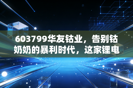 603799华友钴业,告别钴奶奶的暴利时代,这家锂电老兵还在等风来