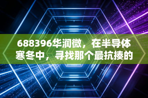 688396华润微,在半导体寒冬中,寻找那个最抗揍的隐形巨头