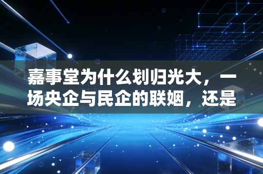 嘉事堂为什么划归光大，一场央企与民企的联姻，还是国资布局的深谋远虑？