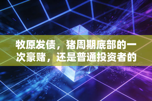 牧原发债，猪周期底部的一次豪赌，还是普通投资者的避风港？
