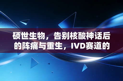 硕世生物,告别核酸神话后的阵痛与重生,IVD赛道的长跑才刚刚开始
