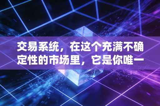 交易系统，在这个充满不确定性的市场里，它是你唯一的定海神针