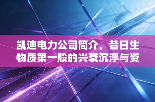 凯迪电力公司简介，昔日生物质第一股的兴衰沉浮与资本启示录